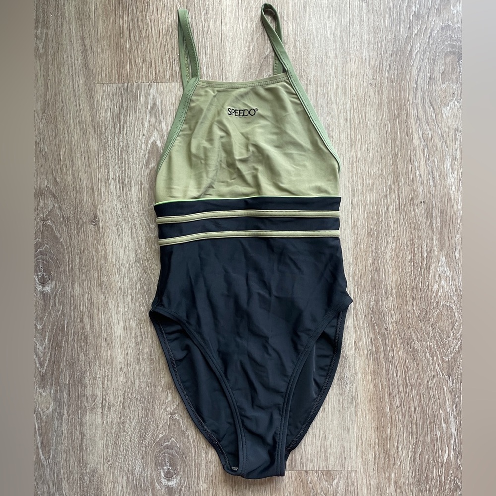 Khaki Speedo One Piece